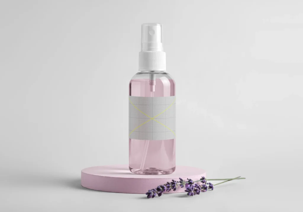 Spray bottle mockup PSD(PSDT), Free Download